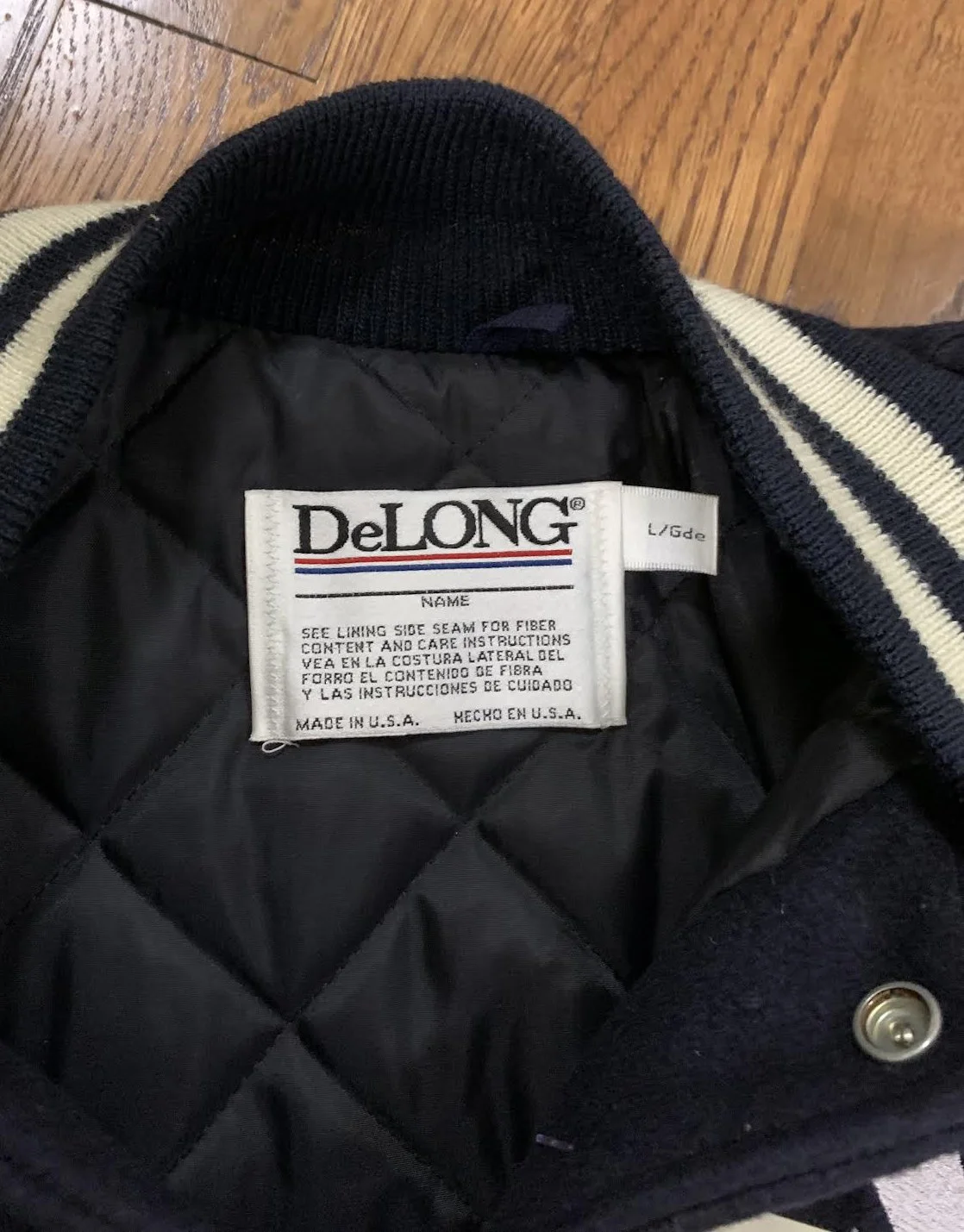 Vintage DeLong New York Yankees Varsity Jacket (Size L) NWT